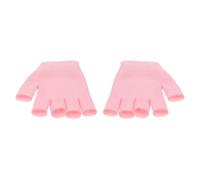 Abaodam Guantes Hidratantes para Manos de Mujer Gel, Guantes Rosas de Tejido de Punto y Recubrimiento de Goma, Fáciles de Limpiar para Cuidado de Manos en Spa