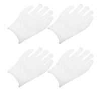 Abaodam Guantes Multifunción Reutilizables de Hilo de Algodón Blanco, Absorbentes de Sudor, Talla Única Unisex, 12 Pares para Manos Secas y Protección en Uso Diario