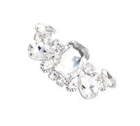 Abaodam Hebilla de Zapato de Vidrio Forma Especial para Mujer, Clip para Zapatos de Boda y Banquete, Accesorio Instantáneo Brillo Atractivo para Novia y Invitadas
