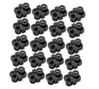 Abaodam Hebillas para Cordones de Zapatos 20 Piezas Hebillas de Plástico Antideslizantes para Cordones Gancho Ajustable para Zapatillas y Botas Accesorio Práctico sin Atar Uso Cómodo