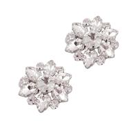 Abaodam Hebillas Piedras Plata en Color Decoración Desmontables para Brillantes Clips con Instantánea y Zapatos en Flats Pumps para Bodas y Fiestas
