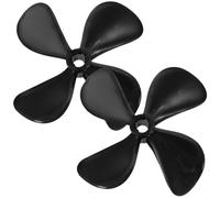 Abaodam Hélice de Barco RC de Plástico PC Negro, 1 Par, Confiable y Fácil de Instalar, Accesorio para Reparación de Barcos RC de Recreo