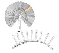 Abaodam Herramientas de Medición de Guitarra Calibrador de Espesores Medidor de Radio bajo Cuerdas para Guitarra de Acero Inoxidable Herramienta de Luthier para Ajuste de Taller o Estudio