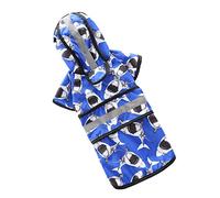 Abaodam Impermeable para Mascotas Abrigo Impermeable para Perros Perro Tejonero Cuidar a Los Perros Lluvia Impermeables Perro Impermeable Exterior Abrigos De Perro Salchicha Poliéster Azul