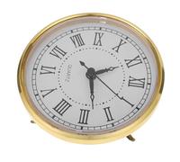 Abaodam Inserto de Reloj de Cuarzo Silencioso Números Romanos, Cabezal Redondo de 110 Mm, Mecanismo de Inserción para Reloj de Pared y Sobremesa Vintage, Movimiento Preciso para