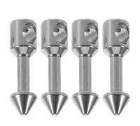 Abaodam Insertos de Banda de Acero Inoxidable para Pesca Submarina, Accesorios de Goma Elástica 4 Piezas, Insertos Metálicos Resistentes para Mantenimiento de Fusil de Pesca Submarina