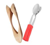 Abaodam Instrumento De Percusión Cucharas Musicales De Madera y Metal 2 Piezas Para Niños y Adultos, Instrumento Tradicional De Cucharas Para Fiestas y Clases De Música