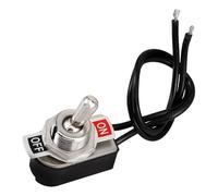 Abaodam Interruptor de Palanca para Coche con Cable 13 CM Mini Interruptor de Palanca Automático con Orificio 12 MM Reemplazo Práctico para Sistemas Eléctricos Automotrices