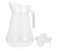 Abaodam Jarra de Jugo Acrílica 1,5L Tapa Segura para Bebidas Frías y Calientes Adecuado para Hogar y Eventos al Aire Libre