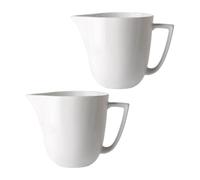 Abaodam Jarras de Café de Cerámica en Color Claro 2 Piezas Diseño de Boquilla Pequeña para Arte Latte en Cafetería y Amantes del Café Varios estilos