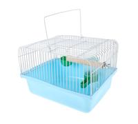 Abaodam Jaula De Viaje para Pájaros: Transportín Portátil para Loros con Bebedero. Jaula Pequeña con Percha De Madera Y Bandeja De Comida para Periquitos Y Agapornis.