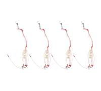 Abaodam Jaula para Cebo de Pesca de Carpas Resorte Innovador 4 Unidades sin Tubo Adhesivo Soporte Portátil para Señuelos Alimentador Compacto y Resistente para Pesca en Agua Dulce