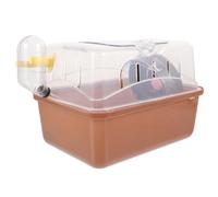 Abaodam Jaula para Hámster Portátil Diseño Asa, Plástico Resistente, Tamaño Compacto, Transporte Seguro Al Aire Libre, Adecuado para Hámsters y Roedores Pequeños