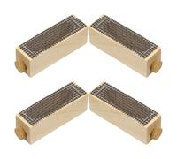 Abaodam Jaulas de Madera para Reinas de Apicultura 4 Piezas Jaula Protectora Ventilada para Cría de Colmenas Transporte Seguro y Duradero para Apicultores Profesionales y Aficionados