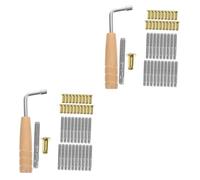 Abaodam Juego De 2 Clavijas De Afinación De Lira Para Arpa De Lira Clavijas De Cuerda De Metal De Repuesto Para Instrumentos Musicales Pasador De Metal Para Arpa
