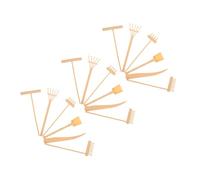 Abaodam Juego De 3 Mini Rastrillos De Jardín Zen Rastrillos para Bonsáis De Mano Herramientas De Arena De Mesa Herramientas De Jardín para Arena