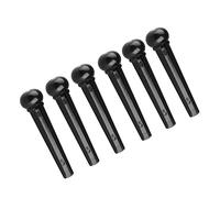 Abaodam Juego De 6 Clavijas De Puente Para Guitarra Acústica Pines Del Puente Guitarra Resistentes y Duraderos Color Negro Accesorios Ideales Para Reemplazo Acústicas y Eléctricas