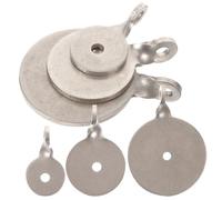 Abaodam Juego de 6 Dianas de Acero Inoxidable 304 Objetivo Colgante Tamaño Pequeño 2Cm 3Cm 4Cm para Práctica de Tiro al Aire Libre y Entrenamiento de Puntería