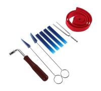 Abaodam Juego de 9 Herramientas Profesionales para Afinar Pianos Acústicos y Verticales, Kit de Reparación con Martillo y Llave de Afinación Ergonómicos, Estuche Portátil para