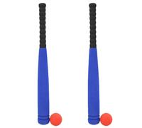 Abaodam Juego de Béisbol de Esponja, 2 Bates y 2 Balones, Material Eva Suave, Kit de Entrenamiento Deportivo al Aire Libre, Juguete de Práctica para Mejorar Color Color Aleatorio