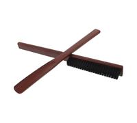 Abaodam Juego de Calzador y Cepillo para Trajes con Mango de Madera, Cepillo Quitapelusas para Ropa y Calzador Largo de Madera, Kit para Limpieza y Cuidado de Ropa en Hotel y Viaje, Color