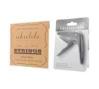 Abaodam Juego de Cuerdas de Nailon para Guitarra Clásica 4 Piezas con Cejilla Negra Accesorio Práctico para Reemplazo Kit Profesional para Músicos y Aficionados