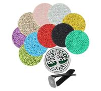 Abaodam Juego de Difusores de Fragancia para Coche con Almohadillas de Repuesto, Clip para Ventilación con Diseño de Árbol Vida, Compatible con Aceites Esenciales y Perfumes para Coche