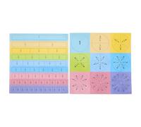 Abaodam Juego de Imanes Magnéticos de Fracciones para Aprendizaje Educativo, Disco de Puntuación de Aprendizaje Piezas Visuales para Manipulación Matemática, Herramienta Didáctica