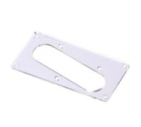 Abaodam Juego de Marcos de Cubierta para Pastillas de Guitarra Eléctrica en Pmma Plata Orificios Preperforados y Película Protectora, Fácil Instalación para Pastillas Single Coil y Puente