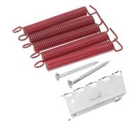 Abaodam Juego de Muelles Rojos para Puente de Trémolo de Guitarra Eléctrica, Garra de Puente Compatible, Resorte de Tensión para Guitarra Eléctrica, Accesorio para Estilo Varios estilos