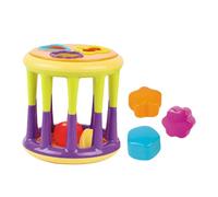 Abaodam Juego de Sonajeros y Bloques de Construcción Geométricos para Ñiño, Combinación de Colores Brillantes, Plástico Seguro, Tamaño Mediano, Estimulación Sensorial y Desarrollo