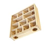 Abaodam Juguete De Laberinto De Madera para Chinchillas Laberinto Interesante Hogar para Ratones y Hámsters