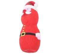 Abaodam Juguete de Látex para Perros Sonido Navideño Juguete Masticable para Cachorros Diseño Santa Claus y Muñeco de Nieve Rojo para Mascotas en Navidad