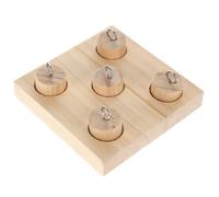 Abaodam Juguete de Madera para Loros y Cacatúas, Resistente al Desgaste, Adecuado para Entrenar Colores y Mantener Feliz a Tu Pájaro en Casa