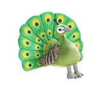 Abaodam Juguete de Pavo Real de Peluche Adorable y Flexible, Muñeco de Pavo Real Simulado Verde, Suave y Cómodo, Decoración Infantil y Obsequio Único, 1 Pieza