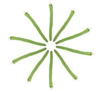 Abaodam Juguete de Serpiente para Gatos 10 Piezas de Tela Chirriante Realista Juguete Interactivo para Masticar y Estimular Gatitos Adecuado para Juego en Casa y Desarrollo Sensorial