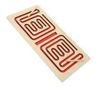 Abaodam Juguete Educativo de Entrenamiento Interhemisférico, Laberinto de Madera Color Rojo, Desarrollo de Coordinación Mano-Ojo y Habilidades Cognitivas, Adecuado para Casa y Aula