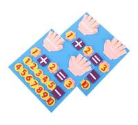 Abaodam Juguete Educativo de Matemáticas y Manipulativos Matemáticos para Niños Pequeños 2 Juegos Tamaño Mano Material Fieltro Suave para Aprendizaje Preescolar y Actividades Escolares