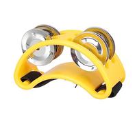 Abaodam Juguete Educativo Musical para Niños Y Niñas Pandereta de Pie Accesorio de Actuación Color Amarillo