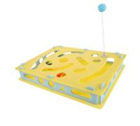 Abaodam Juguete Interactivo para Gatos con Laberinto de Comida Dispensador Lento para Alimentación Saludable Diseño Compacto y Estimulante para Gatos de Interior