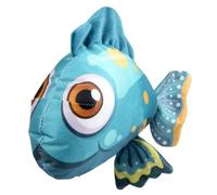 Abaodam Juguete para Desarrollo Muscular de Tela Oxford Resistente a Mordeduras Forma de Pez Dorado Función Chirriante y Juego Interactivo para Perros