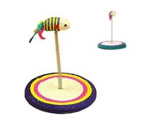 Abaodam Juguete para Gatos Rascador de Sisal Ratón Columna para Rascar Juguete para Ejercicio y Entretenimiento de Gatos Tablero Resistente y Seguro para Mascotas