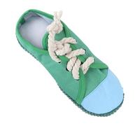 Abaodam Juguete para Perros Pequeño Forma de Zapato Verde con Sonido Atractivo Educativo y Creativo para Masticar para Cachorros y Reducción del Aburrimiento