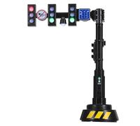 Abaodam Juguete Semáforo de Simulación con Luces y Sonidos Modelo Educativo de Señal de Tráfico para Cambio Automático de Luz Decoración para Juegos de rol y Aprendizaje Temprano