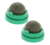Abaodam Juguetes De Bola De Hierba Gatera Catnip Salud Digestiva 2 Piezas Ideal para Gatos Juguete Multifuncional Fácil De Limpiar