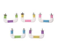 Abaodam Juguetes para Masticar para Loros de 12 CM, Barra de Soporte Natural para Afilar Picos y Garras, Adecuado para Jaulas de Aves Pequeñas y Periquitos Color Aleatorio