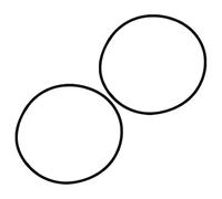 Abaodam Juntas Redondas de Nylon para Base de Taburete de Bar, 2 Piezas, Accesorio Antideslizante para Patas, Adecuado para Bases de Diámetro 38.5 CM, Uso en Mesas y Taburetes de Bar