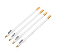 Abaodam Kit de 4 Lápices Blancos para Cejas y Barba con Sacapuntas Incorporado, Resistentes al Agua, para Detalles y Relleno de Cejas, Maquillaje Masculino para Uso Diario y Actividades
