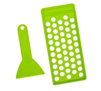 Abaodam Kit de 50 Agujeros para Rellenar Bálsamo Labial, Molde de Llenado de 5 G en Pp Verde, Herramienta para Elaboración de Brillo y Lápiz Labial, Bandeja para Uso Cosmético DIY