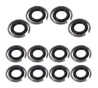 Abaodam Kit de Anillos de Enchufe y Clips de Anillo para Llave de Impacto 1/2 Pulgadas 12 Unidades de Hierro y Caucho, Adecuado para Mantenimiento Industrial